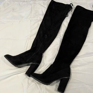 Shoes | Size 8 Black Thigh High Boots 